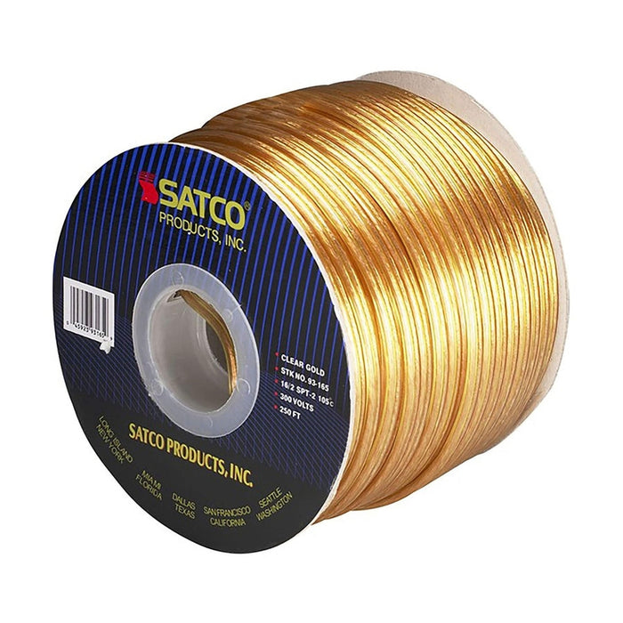 SATCO 250 FT. 16/2/SPT/2 CLEAR GOLD 93-165