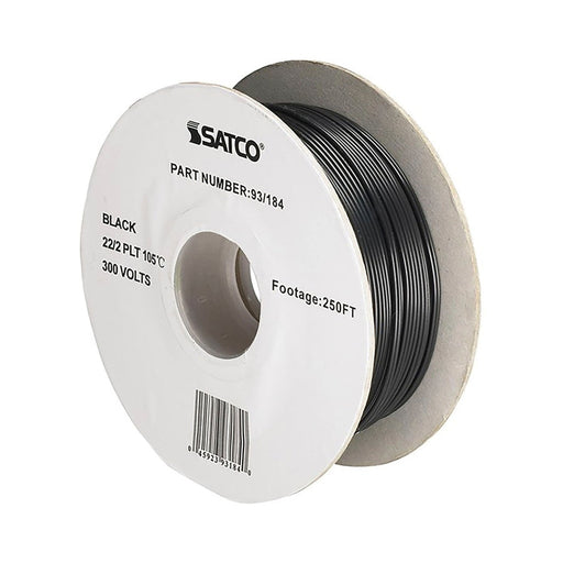 SATCO 22/2 BLACK WIRE 250 FT. 93-184