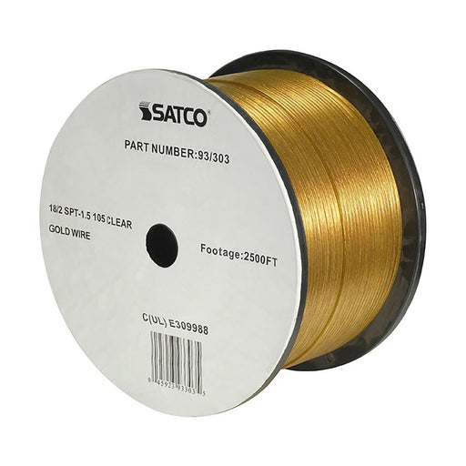 SATCO 18/2 SPT-1 1/2 CL GOLD 2500 FT 93-303