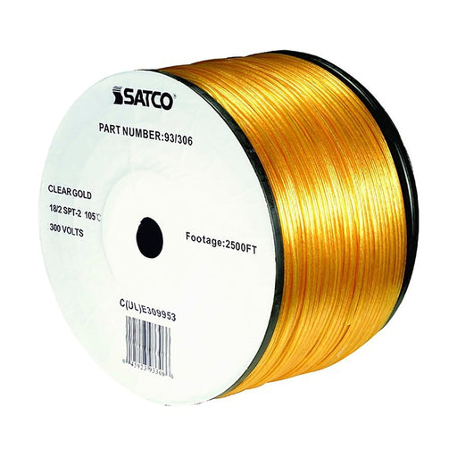 SATCO 18/2 SPT-2 CL GOLD 2500 FT 93-306