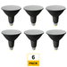 Halco LED PAR38 Flood 14W 4000K 40Deg Dimmable 90+ CRI 1250 Lumen Black Housing T20 T24 JA8-2019 (Performance Series) (6-Pack) 80258-6