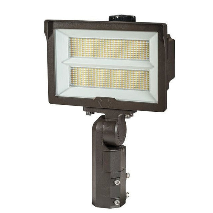 Keystone 290W LED Flood Light feat. Power Select, Color Select.  Rectangular Series 2 with 3-pin Photocell.  277-480V Input, 3000K/4000K/5000K. 7H x 6W Distribution, Slip Fitter and Trunnion Mount Included. KT-FLED290PSHV-R2B-UNV-8CSB-VDIM