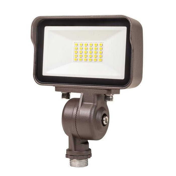 Keystone 15W 3000K Contractor Prime LED Floodlight. Rectangular Series 3. 120/277V Input. Wide Beam Spread. Knuckle Mount. Dimmable KT-FLED15-R3A-KM-830