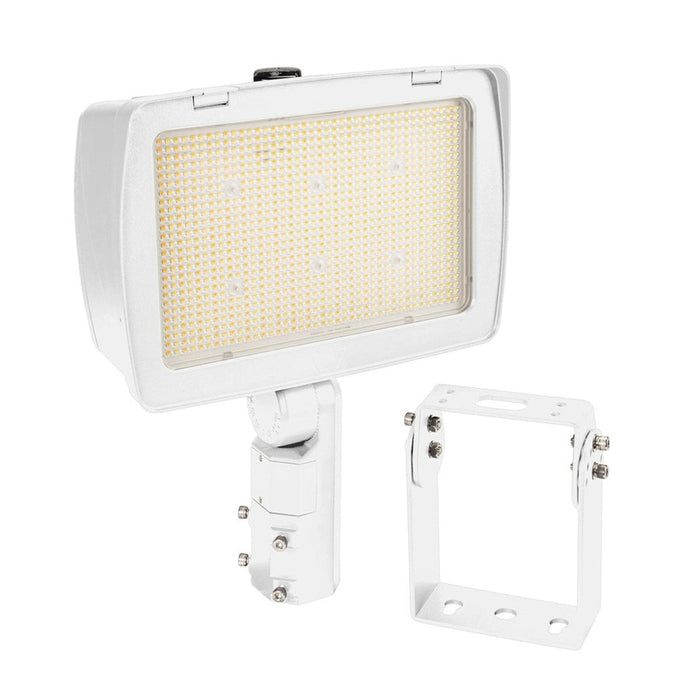 Keystone 290/210W LED High Power Flood Light feat. Power Select, Color Select.  Rectangular Series 4 with 3-pin Photocell.  120-277V Input.  3000/4000/5000K