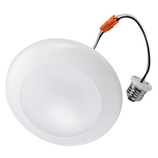 Keystone 6in Circular LED Residential Retrofit Disk Light feat. Color Select, 120V Input, 11W, 2700/3000/4000/5000K, 90CRI, TRIAC Dimming, E26 Adapter Included KT-LED11DL-6C-9CSH-DIM