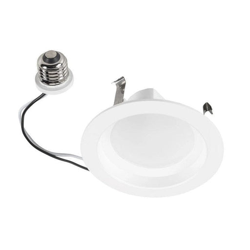 Keystone 4in Circular LED Residential Retrofit, 120V Input, 6W, 3000K, 80CRI, TRIAC Dimming, Contractor Series, E26 Adapter Included KT-LED6RD-4C-830-DIM-CS