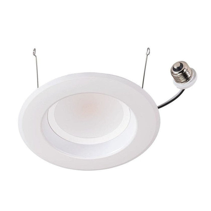 Keystone 6in Circular LED Residential Retrofit, 120V Input, 7W, 3000K, 80CRI, TRIAC Dimming, Contractor Series, E26 Adapter Included KT-LED7RD-6C-830-DIM-CS