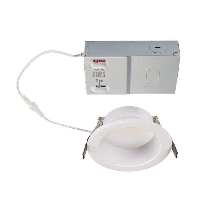 Keystone 4in Circular LED Recessed Downlight feat. Power and Color Select, 16/11/7W, 2700/3000/3500/4000/5000K, 90CRI, 120-277V Input, 0-10V Dimming, Remote Driver KT-RDLED16PS-4B-9CSF-VDIM