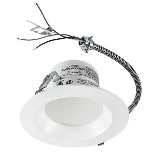 Keystone 8in Circular LED Commercial Downlight feat. Power Select and Color Select. 29/23/16.5W, 120-277V Input, 2700/3500/5000K, 80CRI, 0-10V Dimming KT-RDLED29PS-8A-8CSG-VDIM