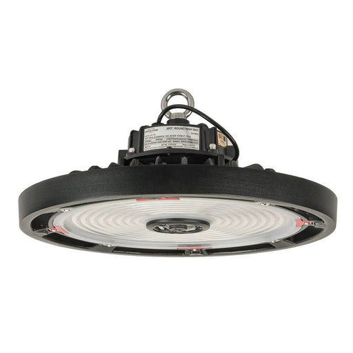 Keystone Round Highbay Fixture feat. Power Select & Color Select, 200W/150W/100W, 120-277V, 3000K/4000K/5000K, 0-10V Dimming, Built in sensor receptable. TAA compliant KT-RHLED200PS-14C-8CSB-VDIM-P /TAA