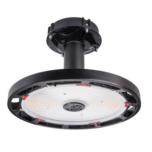 Keystone Round Highbay Fixture feat. Power Select & Color Select 400W /320W/240W, 120-277V Input, 4000K/5000K, 0-10V Dimming. Built in sensor receptacle. 60C Ambient Rated. TAA compliant KT-RHLED400PS-18C-8CSD-VDIM-P /TAA