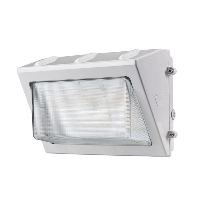 Keystone 35W LED Wall Pack feat. Color Select, Traditional Open Face Medium Housing. 120-277V Input, 3000K/4000K/5000K KT-WPLED35-M1-8CSB-VDIM-W