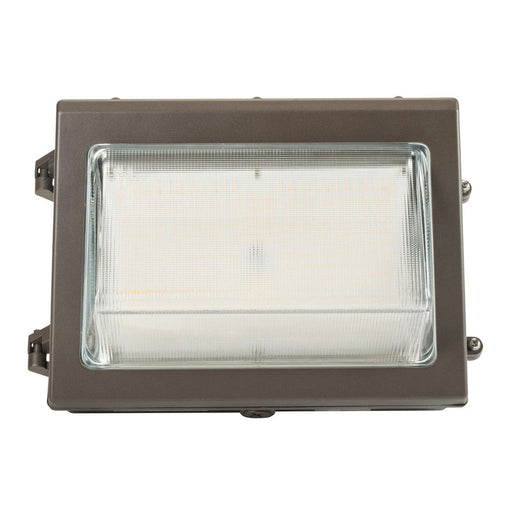 Keystone 55W LED Wall Pack feat. Color Select, Traditional Open Face Medium Housing. 120-277V Input, 3000K/4000K/5000K. 0-10V Dimmable.