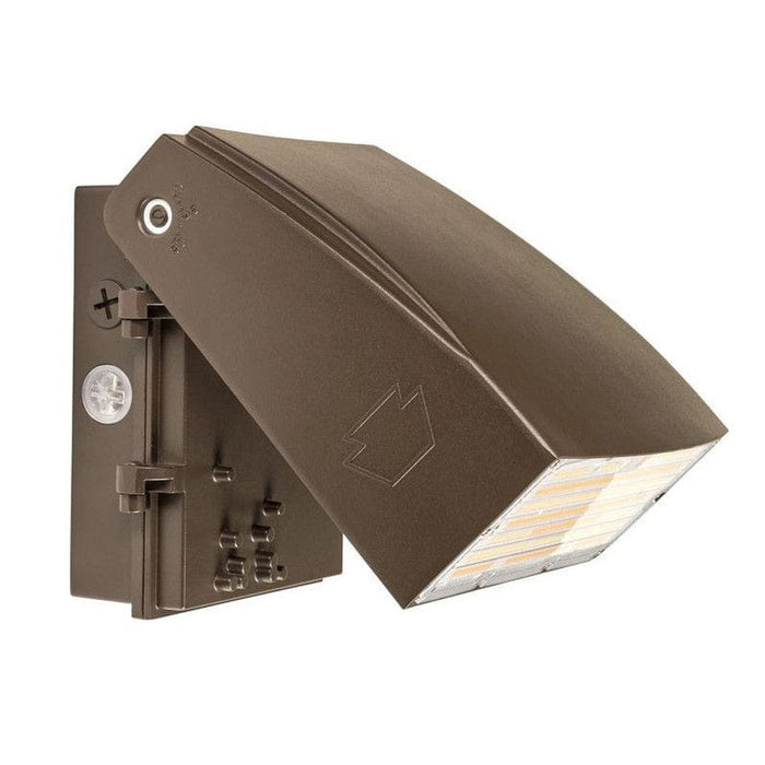 Keystone 75W LED Adjustbale Wall Pack, Power Select 35/25/15W, Color Select 30/40/50K, 120-277V Input. TAA Compliant KT-WPLED75PS-M3-8CSB-VDIM /TAA