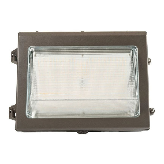 Keystone 80W LED Wall Pack feat. Color Select, Traditional Open Face Medium Housing. 120-277V Input, 3000K/4000K/5000K. 0-10V Dimmable KT-WPLED80-M1-8CSB-VDIM