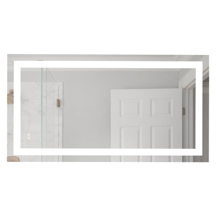 60" x 32" x 1.8" Rectangle LED Mirror, defogger & dimmer, 3000K/4000K/5000K