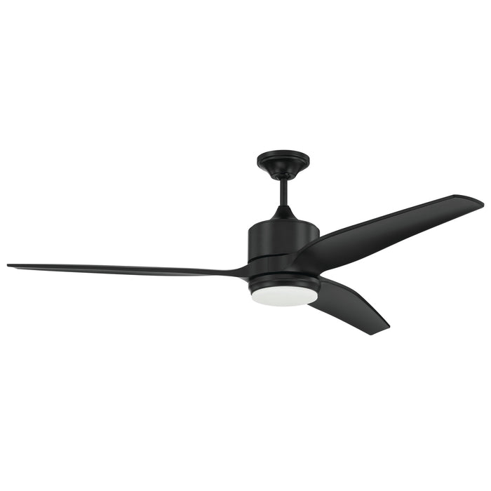 60" Mobi Indoor/Outdoor (Wet) in Flat Black w/ Flat Black Blades