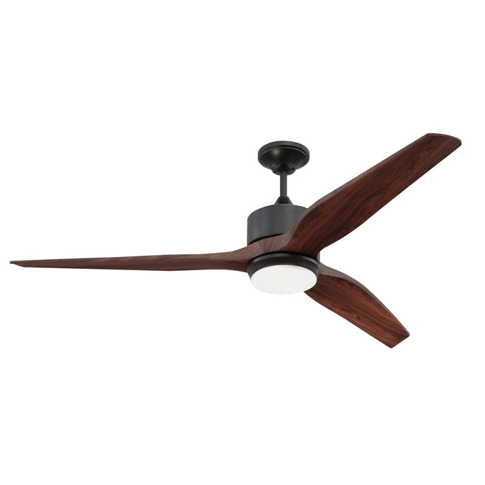 60" Mobi Indoor/Outdoor (Wet) in Oiled Bronze w/ Mahogany Blades