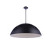 Craftmade 34.75” Diameter Sculptural Statement Dome Pendant in Flat Black