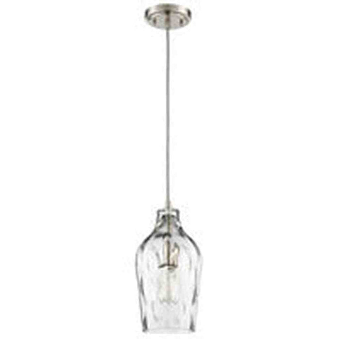 6.63" 1 Light Mini Pendant in Brushed Polished Nickel