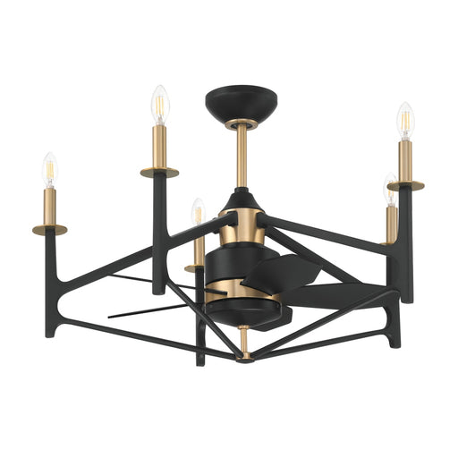Craftmade 24" The Reserve 32 in Flat Black/Satin Brass w/ Flat Black Blades
