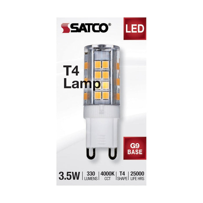 SATCO 3.5 Watt - JCD LED - Clear - 4000K - G9 Base - 120 Volt S11231