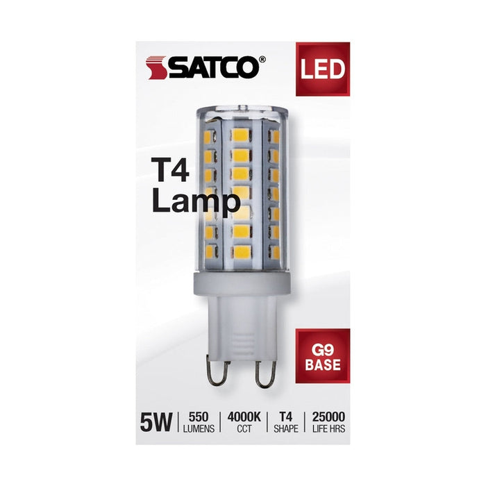 SATCO 5 Watt - JCD LED - Clear - 4000K - G9 Base - 120 Volt S11235