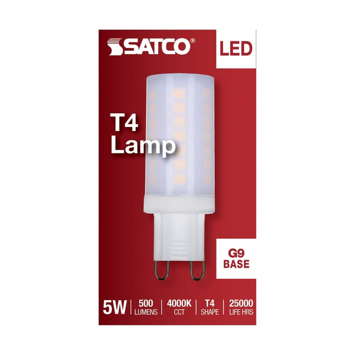 SATCO 5 Watt - JCD LED - Frost - 4000K - G9 Base - 120 Volt S11237