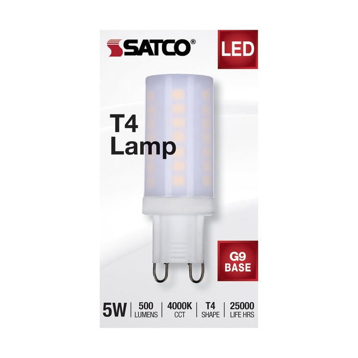 SATCO 5 Watt - JCD LED - Frost - 4000K - G9 Base - 120 Volt S11237