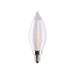 SATCO 2 Watt CA11 LED - Satin Spun Clear - Candelabra base - 2700K - 120 Volt S11300