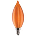 SATCO 2 Watt CA11 LED - Satin Spun Amber - Candelabra base - 2100K - 120 Volt S11301