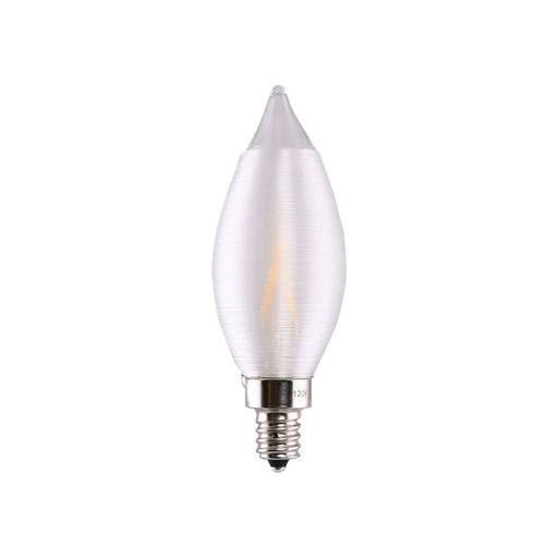 SATCO 4 Watt CA11 LED - Satin Spun Clear - Candelabra base - 2700K - 120 Volt S11302