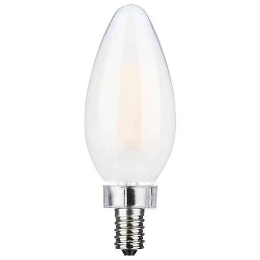 SATCO 8 Watt C11 LED - Frosted Finish - Candelabra Base - 3000K - 90 CRI - 800 Lumens - 120 Volt S11346