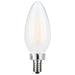 SATCO 8 Watt C11 LED - Frosted Finish - Candelabra Base - 3000K - 90 CRI - 800 Lumens - 120 Volt S11346