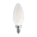 SATCO 8 Watt C11 LED - Frosted - Candelabra base - 2700K - 90 CRI - 760 Lumens - 120 Volt S11384