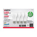 SATCO 14 Watt A19 LED - 5000K - Dimmable - Medium base - 230 deg. Beam Angle - 4-pack S11425