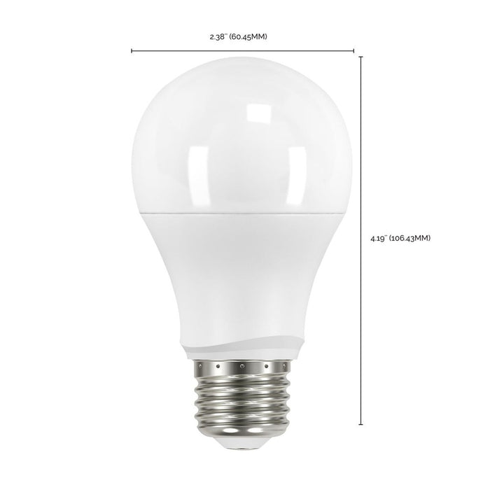 8.5 Watt - A19 LED - Dusk to Dawn With PhotoCell - 5000K - Medium base - 200 deg. Beam Angle - 120 Volt - 6-Pack