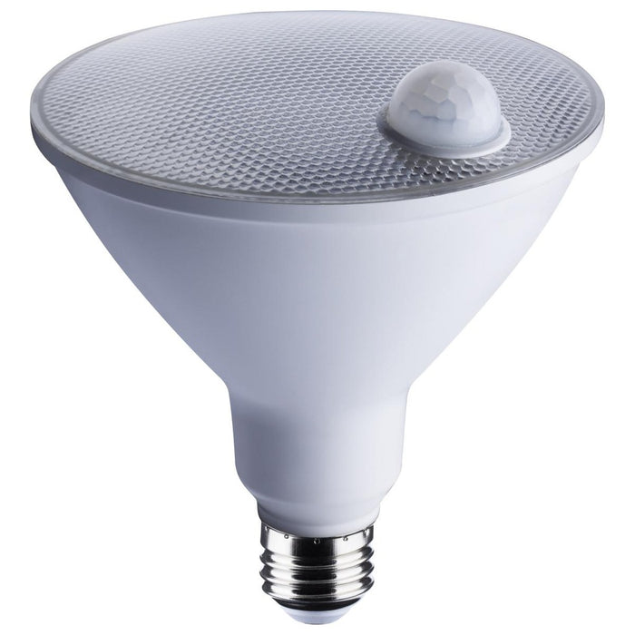 14 Watt PAR38 LED - White - 3000K - 1100 Lumens - 120 Volt - PIR Sensor - Non-Dimmable - 6-Pack