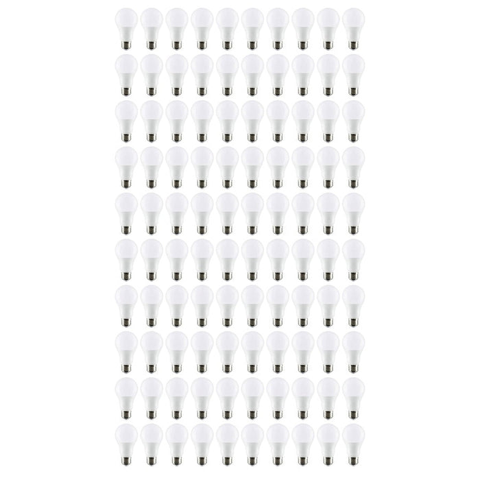 SATCO 14 Watt A19 LED - Frost Finish - Medium Base - 1520 Lumens - Cool White - 120 Volt - 100-Pack S11448