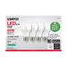 SATCO 5 Watt A19 LED - 4000K - Dimmable - Medium base - 230 deg. Beam Angle - 4-pack S11452