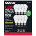 SATCO 9 Watt A19 LED - 2700K - Non-Dimmable - E26 - 80 CRI - 8-pack S11460