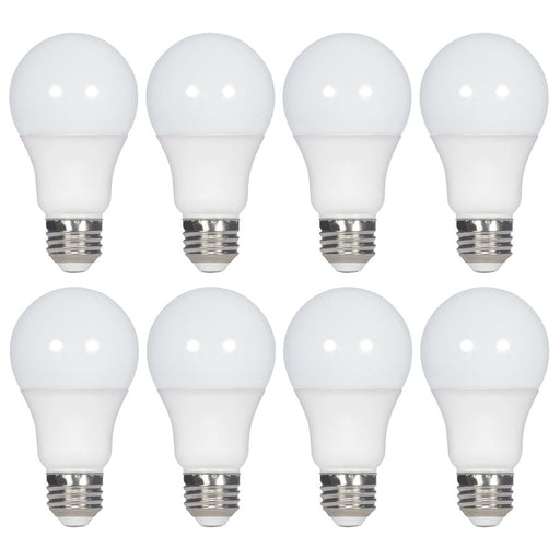 SATCO 14 Watt A19 LED - 2700K - Non-Dimmable - E26 - 80 CRI - 8-pack S11462