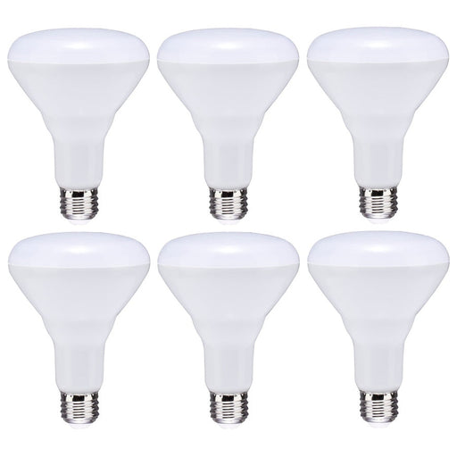 SATCO 8.5 Watt - BR30 LED - 2700K - 80 CRI - Medium Base - 120 Volts - Dimmable - 6-pack S11470