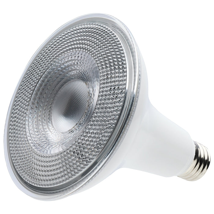 14 Watt Dusk to Dawn LED - PAR38 - 3000K - Medium Base - White Finish - 120 Volt - 6-Pack