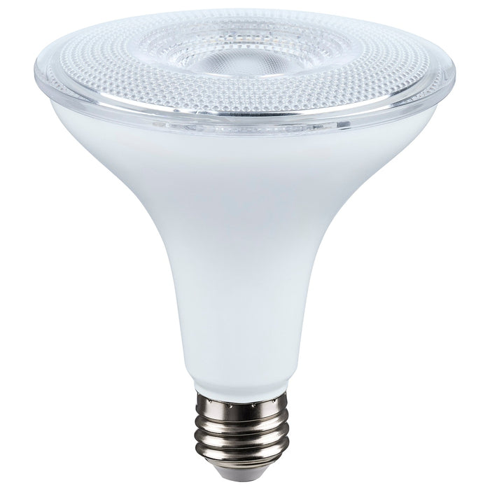 14 Watt Dusk to Dawn LED - PAR38 - 3000K - Medium Base - White Finish - 120 Volt - 6-Pack