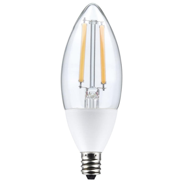 5 Watt B11 - Dusk to Dawn LED - 2700K - Candelabra Base - 120 Volt - 90 CRI - With Photocell - 12-Pack
