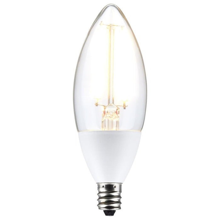 5 Watt B11 - Dusk to Dawn LED - 5000K - Candelabra Base - 120 Volt - 90 CRI - With Photocell - 12-Pack