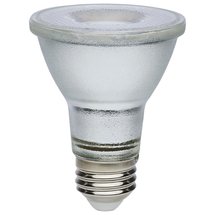 7 Watt Econo LED PAR20 - 3000K - 35 Degree Beam Angle - Medium Base - 120-277 Volt - Silver Finish - 12-Pack