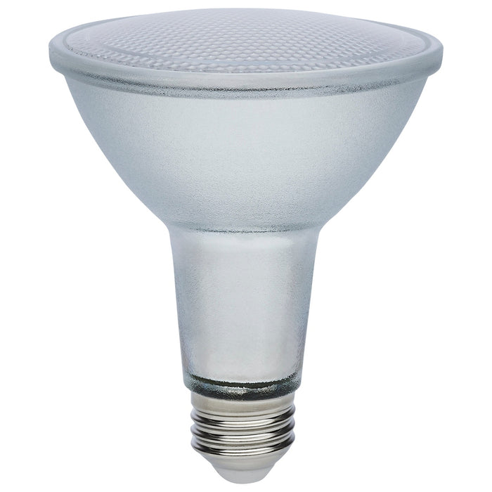 12 Watt Econo LED PAR30LN - 3000K - 35 Degree Beam Angle - Medium Base - 120-277 Volt - Silver Finish - 6-Pack