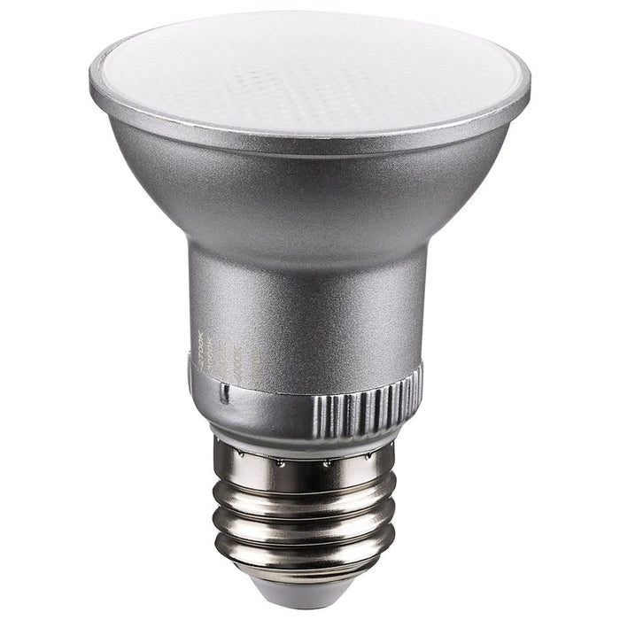 SATCO 5.5 Watt PAR20 LED - Medium Base - Silver Finish - CCT Selectable - 120 Volt - 25 Degree Beam Angle S11580